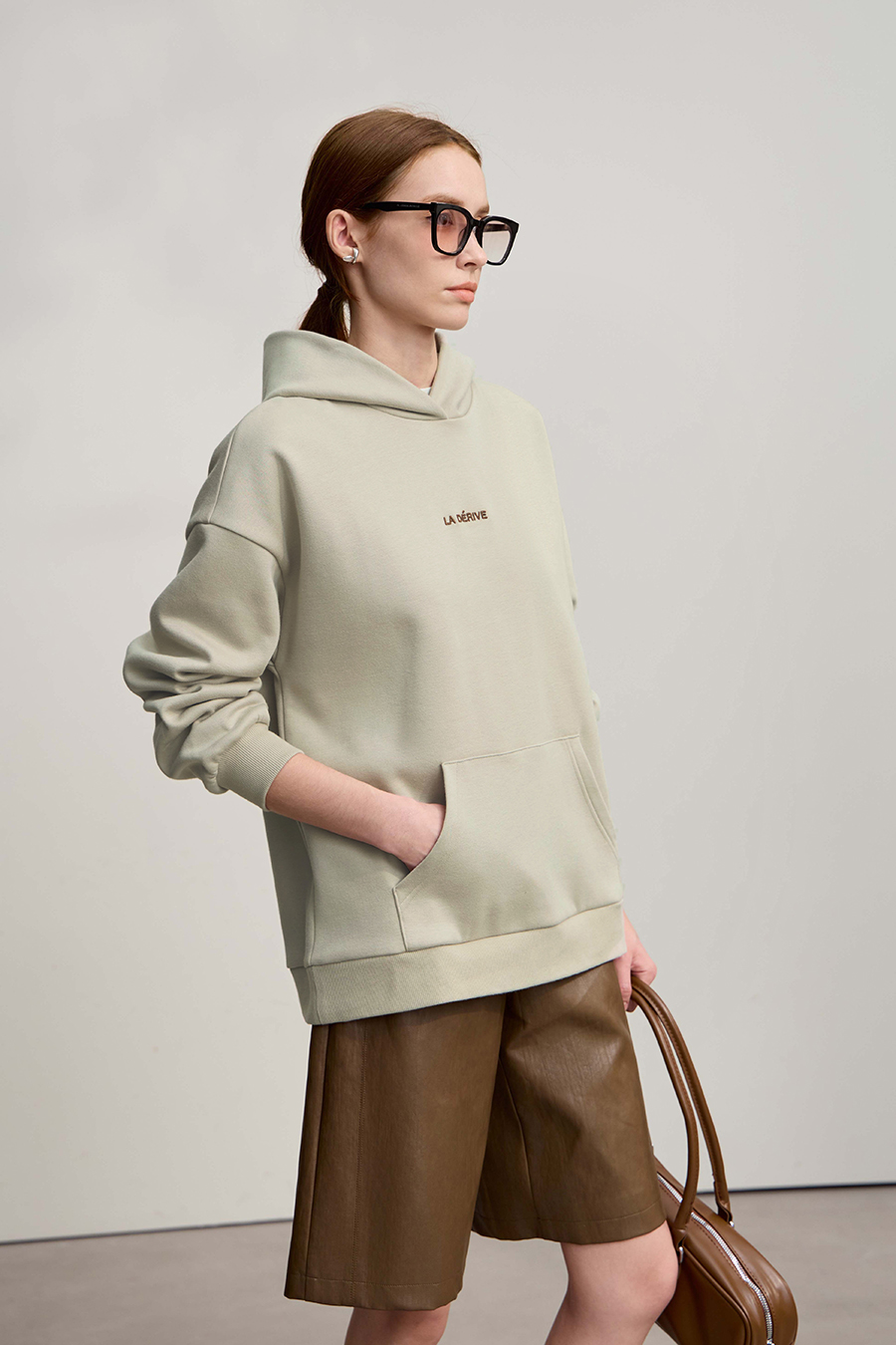 Letter Embroidered Hoodie|AMII-AMII.com