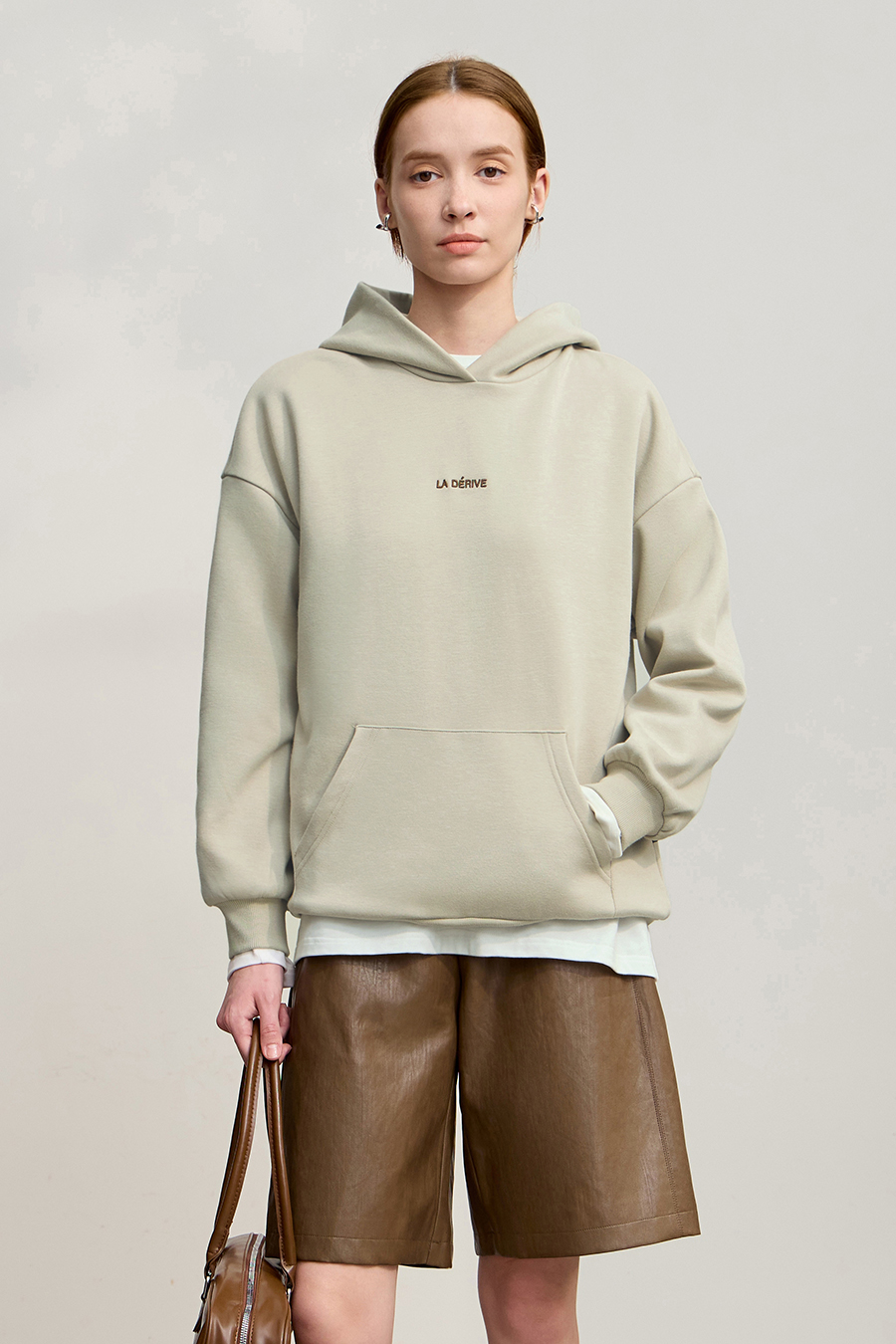 Letter Embroidered Hoodie|AMII-AMII.com