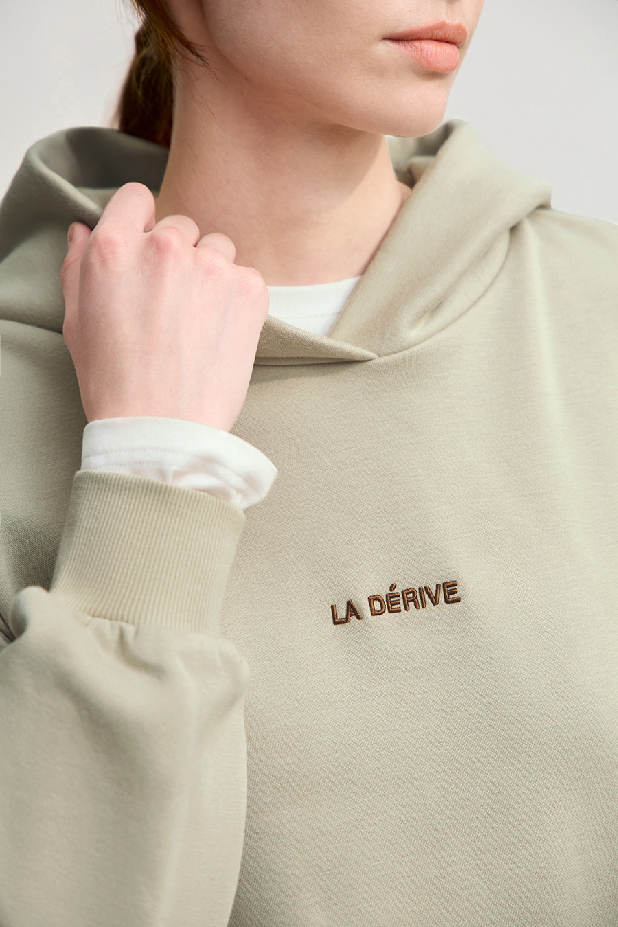 Letter Embroidered Hoodie|AMII-AMII.com