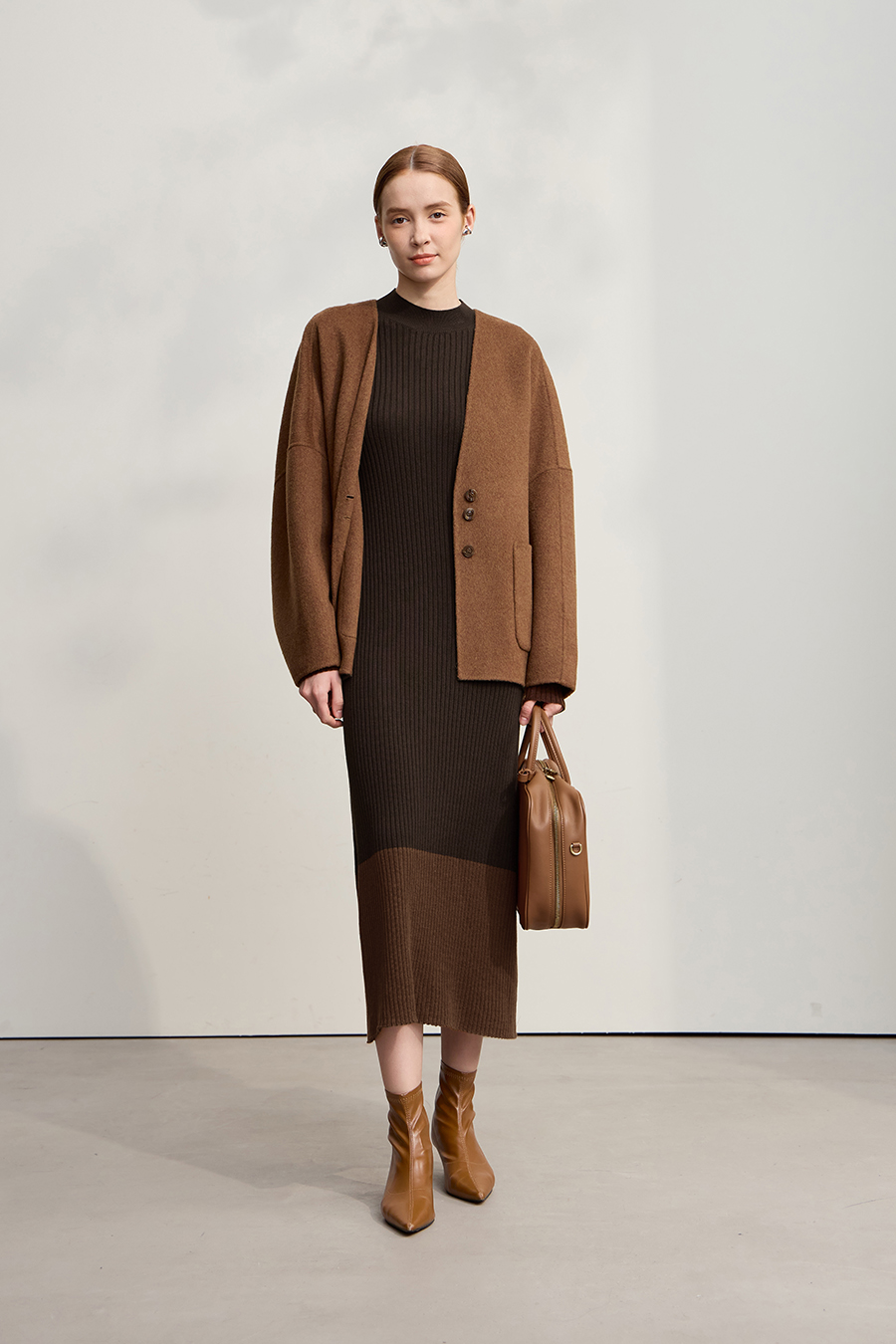 Slim Fit Color Block Dress|AMII-AMII.com