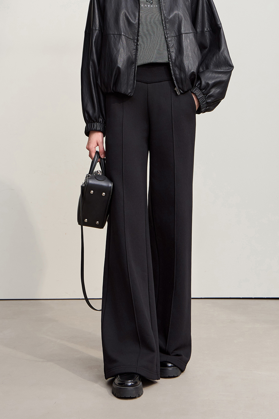 Warm Wide - leg Casual Long Pants|AMII-AMII.com