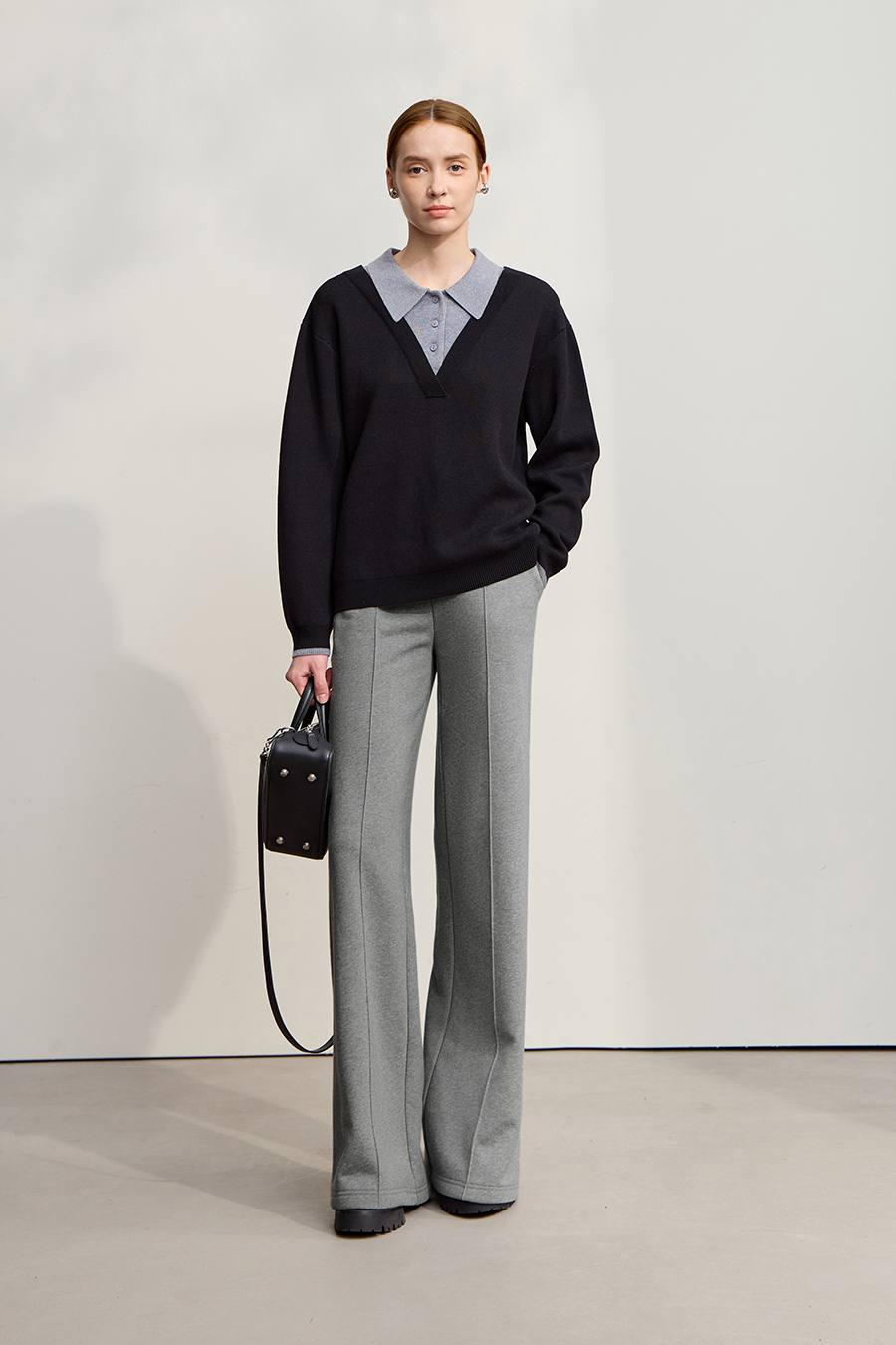 Warm Wide - leg Casual Long Pants|AMII-AMII.com