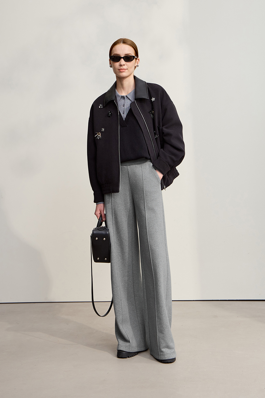 Warm Wide - leg Casual Long Pants|AMII-AMII.com