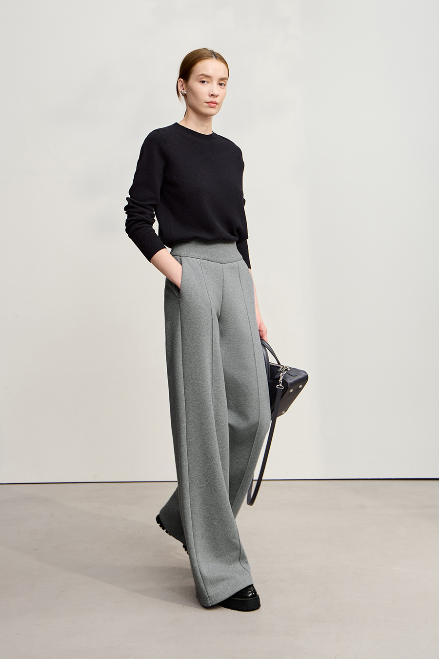 Warm Wide - leg Casual Long Pants|AMII-AMII.com