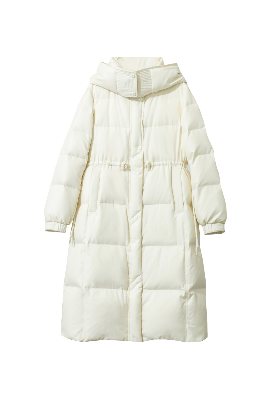 Hooded Long Down Jacket|AMII-AMII.com