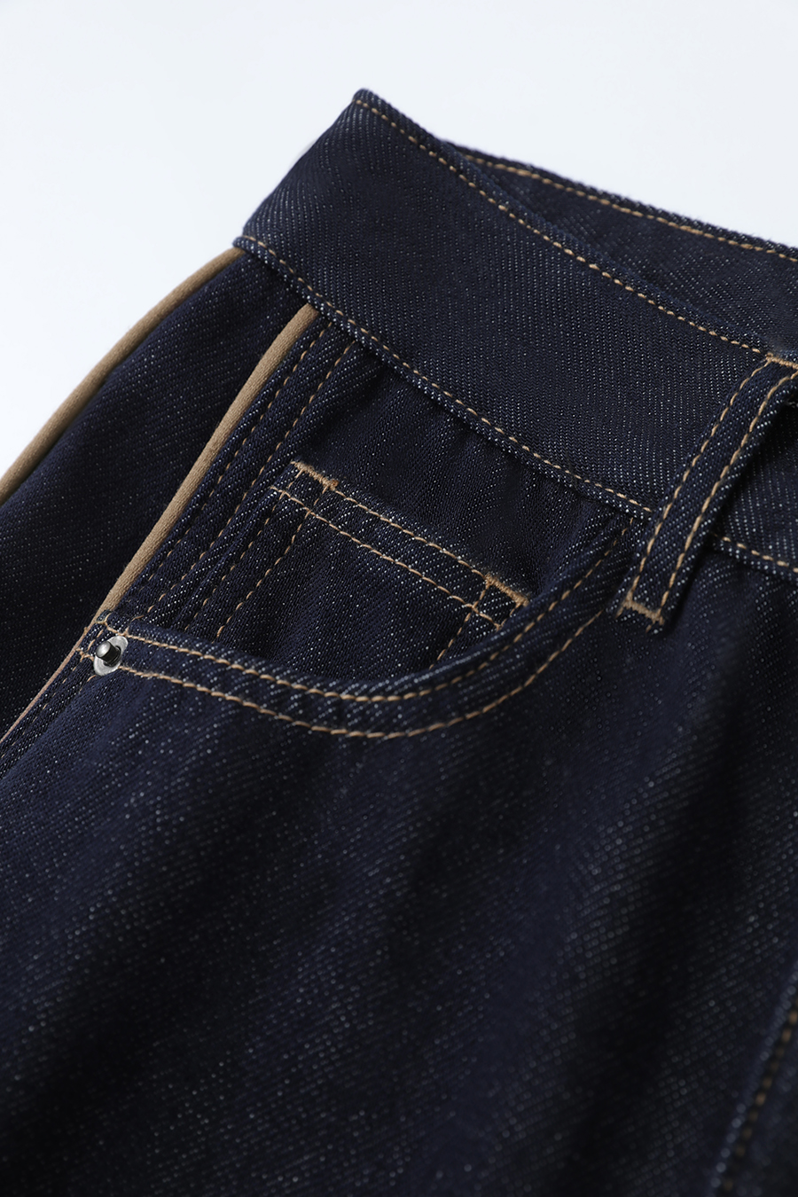 Lyocell Cotton Fleece - lined Jeans|AMII-AMII.com