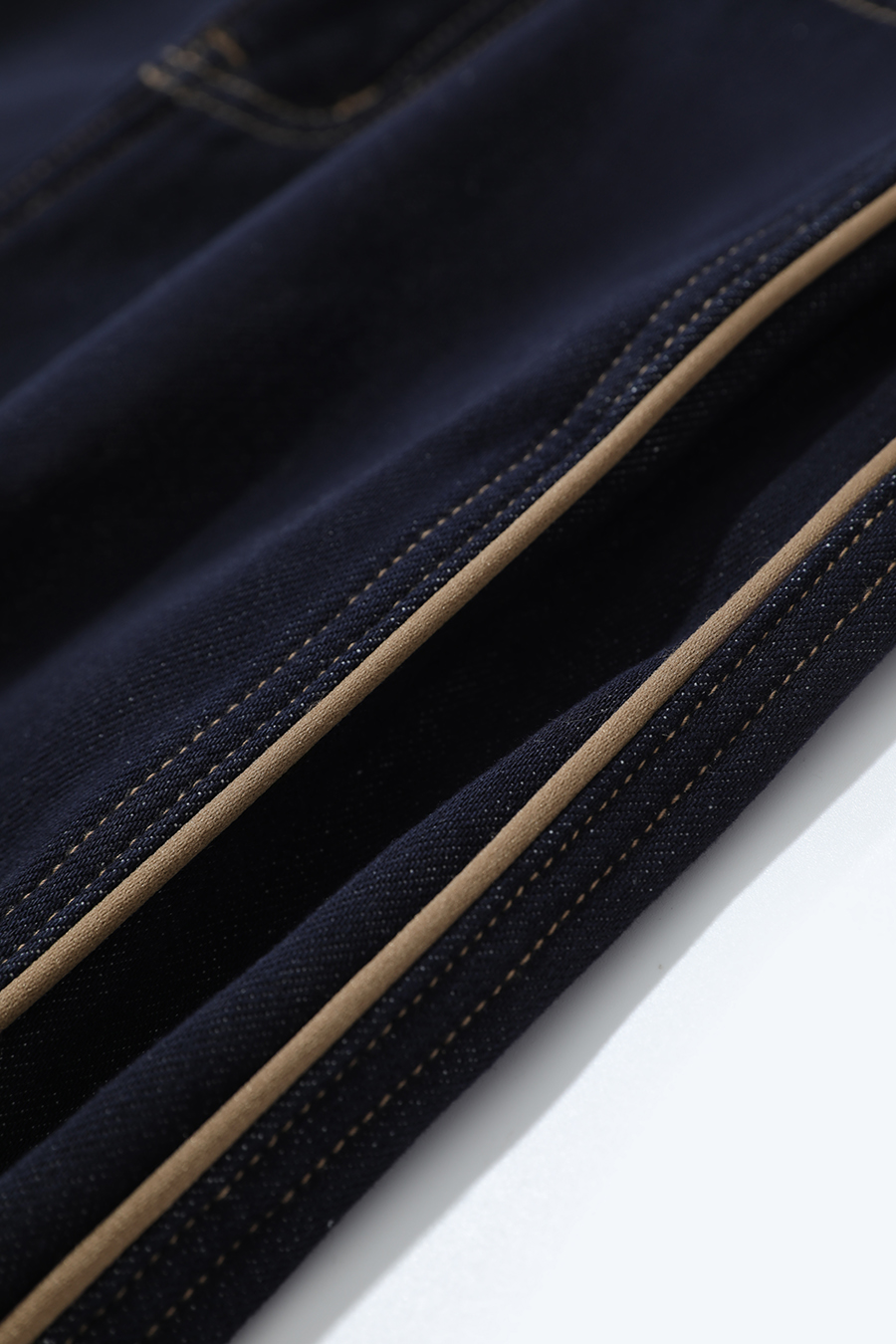 Lyocell Cotton Fleece - lined Jeans|AMII-AMII.com