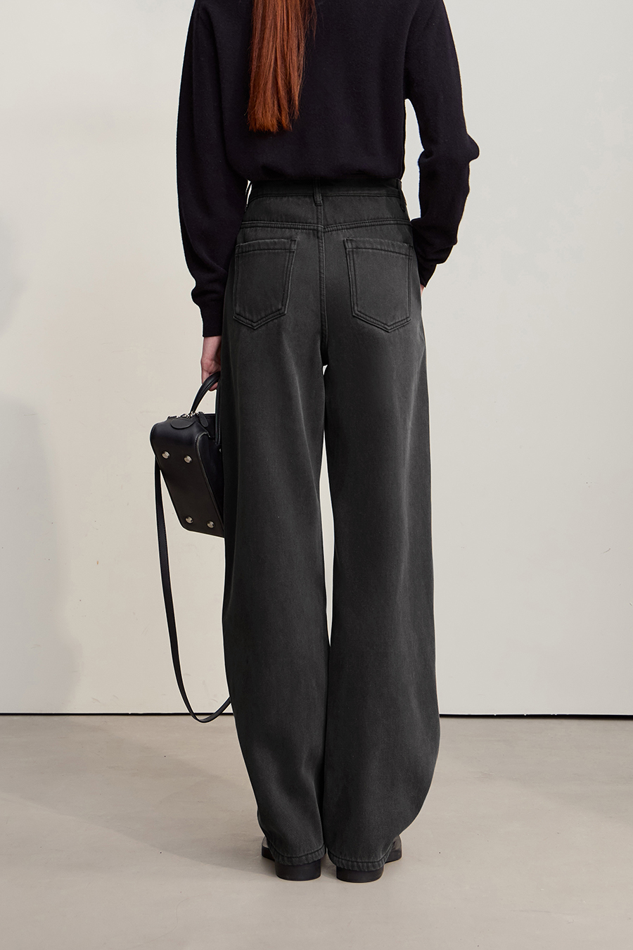 Loose Fleece - lined Denim Long Pants|AMII-AMII.com