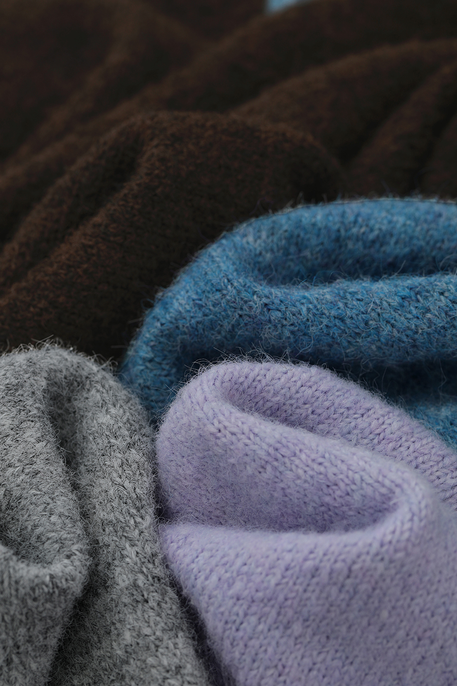 Crew Neck Drop Shoulder Color - block Sweater|AMII-AMII.com