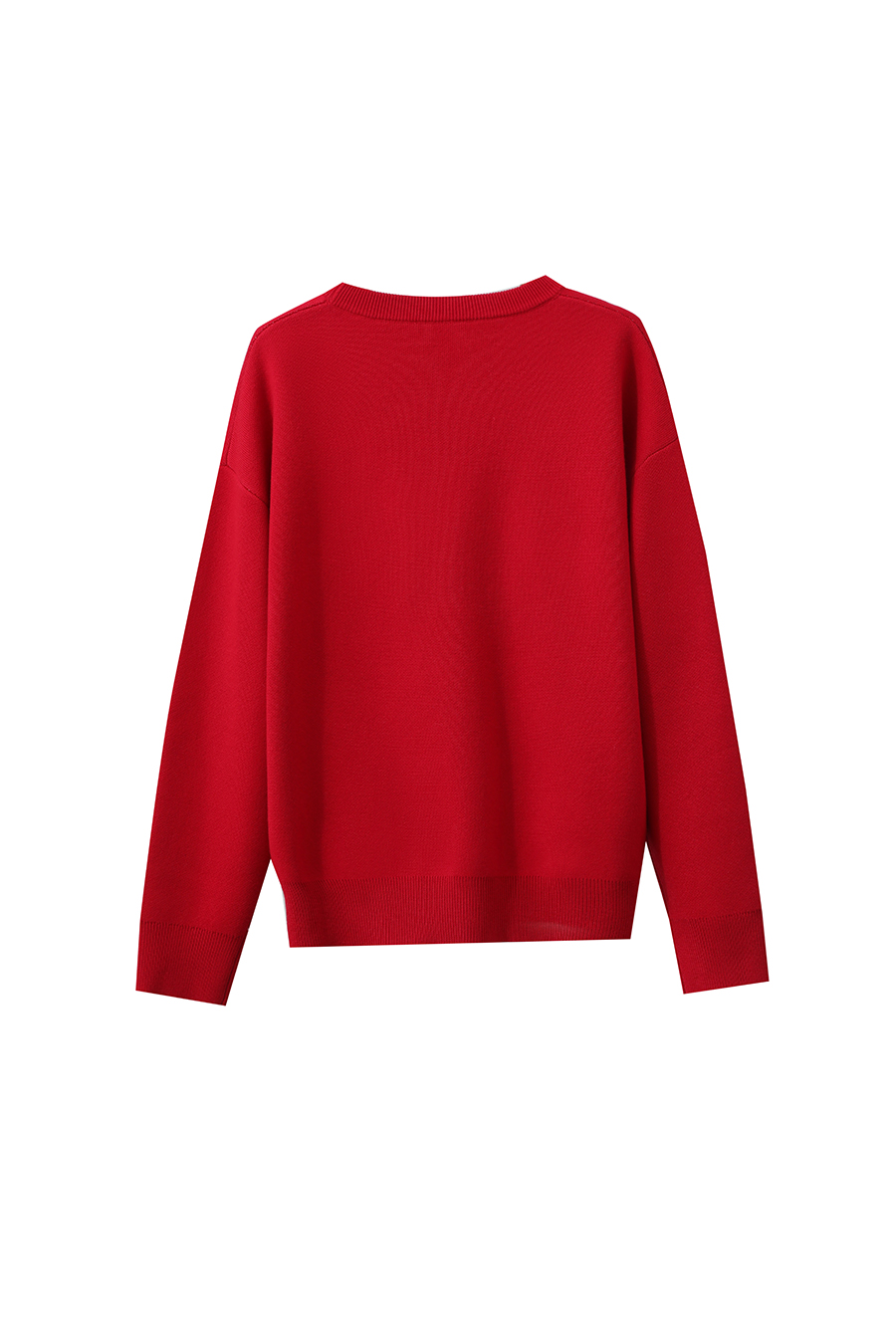 Horse Jacquard Crew Neck Sweater|AMII-AMII.com