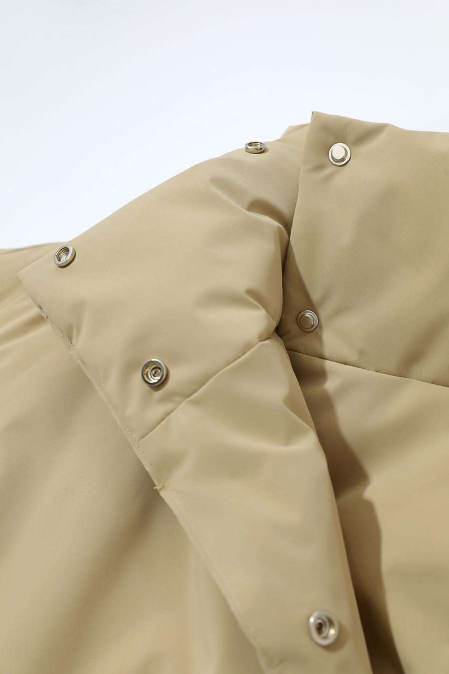 Belted High Neck Long Down Jacket|AMII-AMII.com