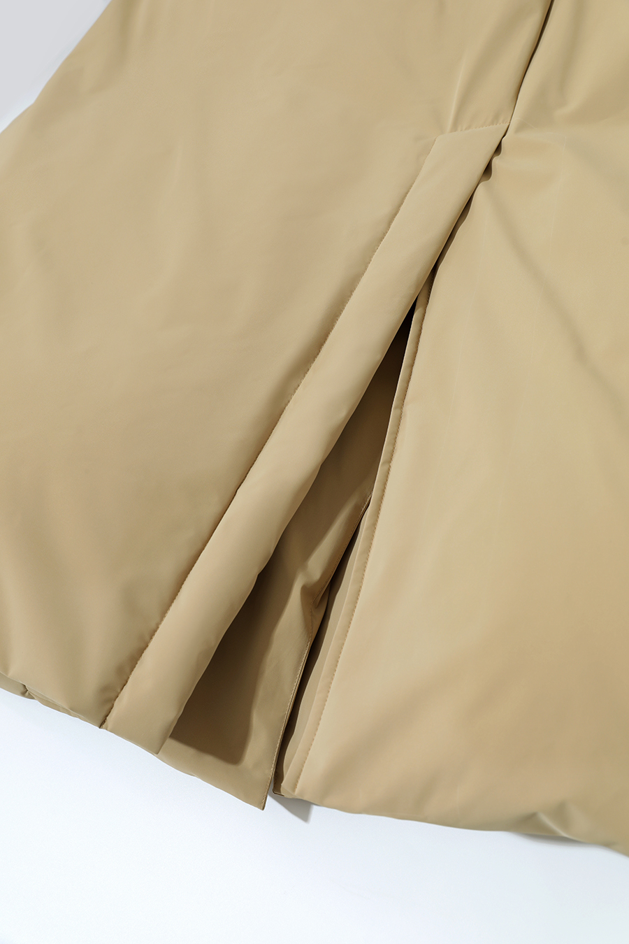 Belted High Neck Long Down Jacket|AMII-AMII.com