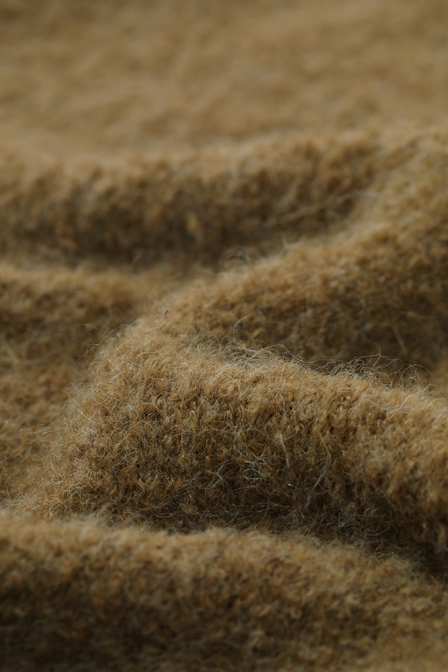 Bouclé Yarn Turtleneck Sweater