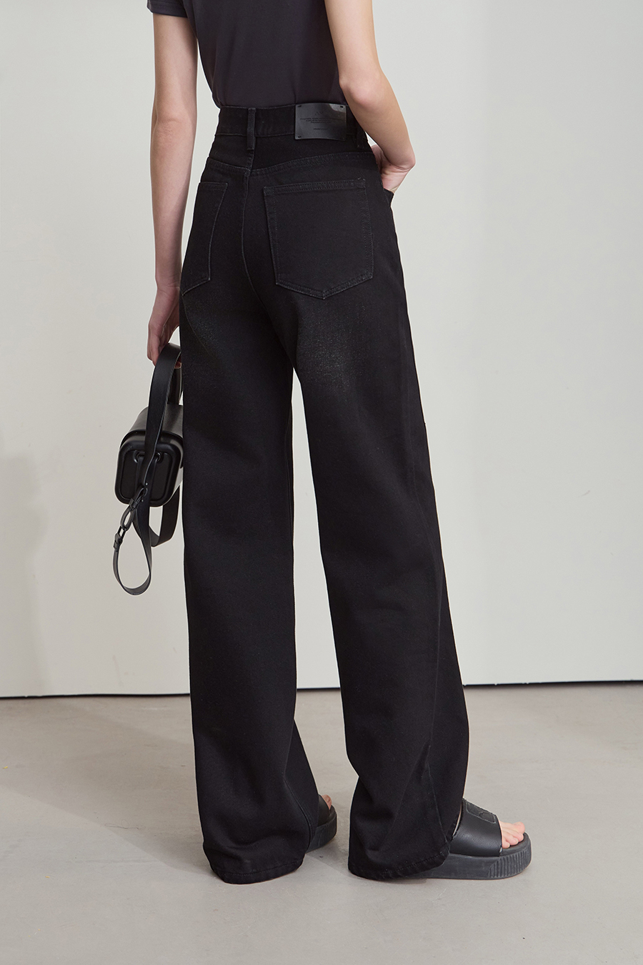 Retro Wide - leg Denim Long Pants|AMII-AMII.com