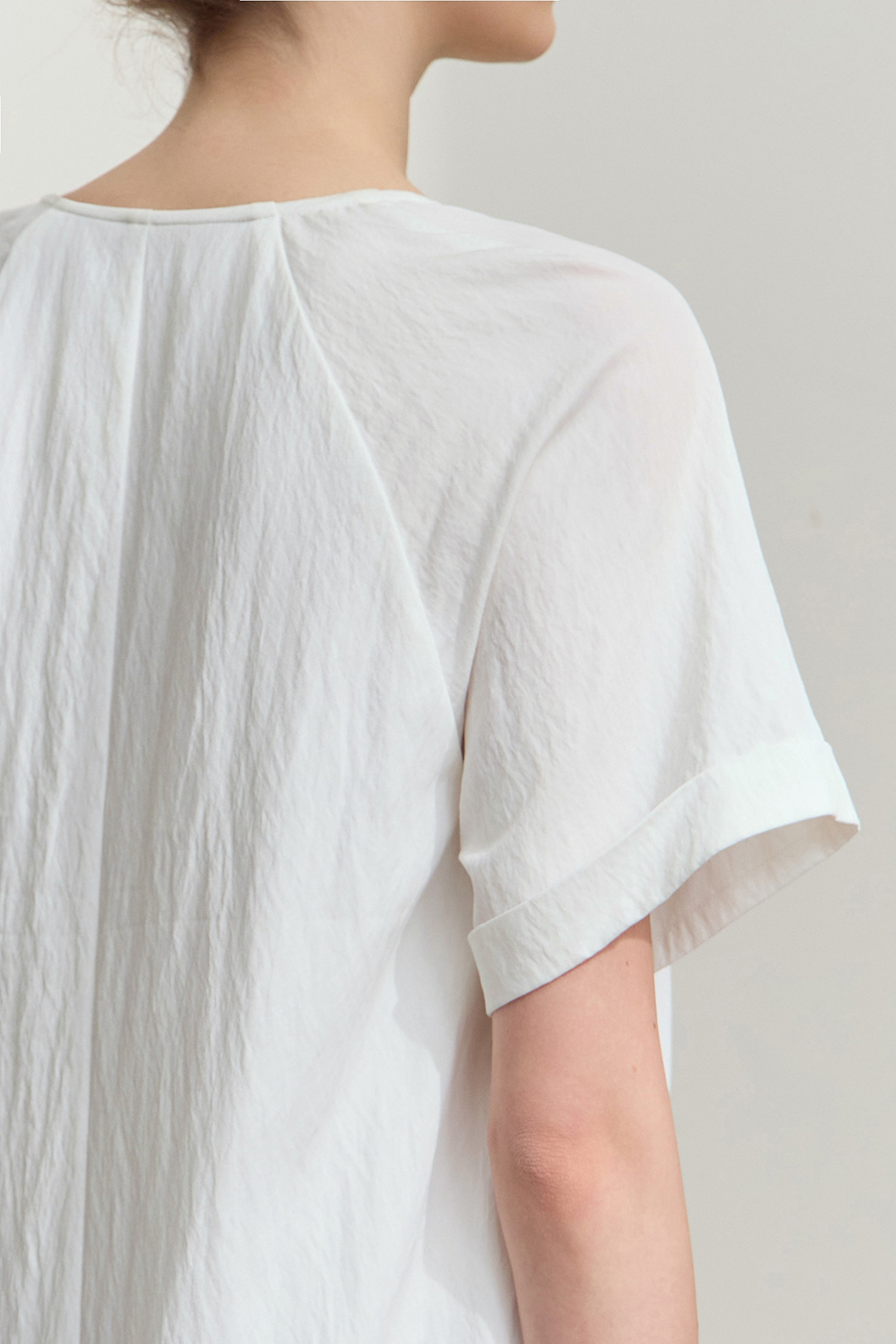 Draped Neck Raglan Dress