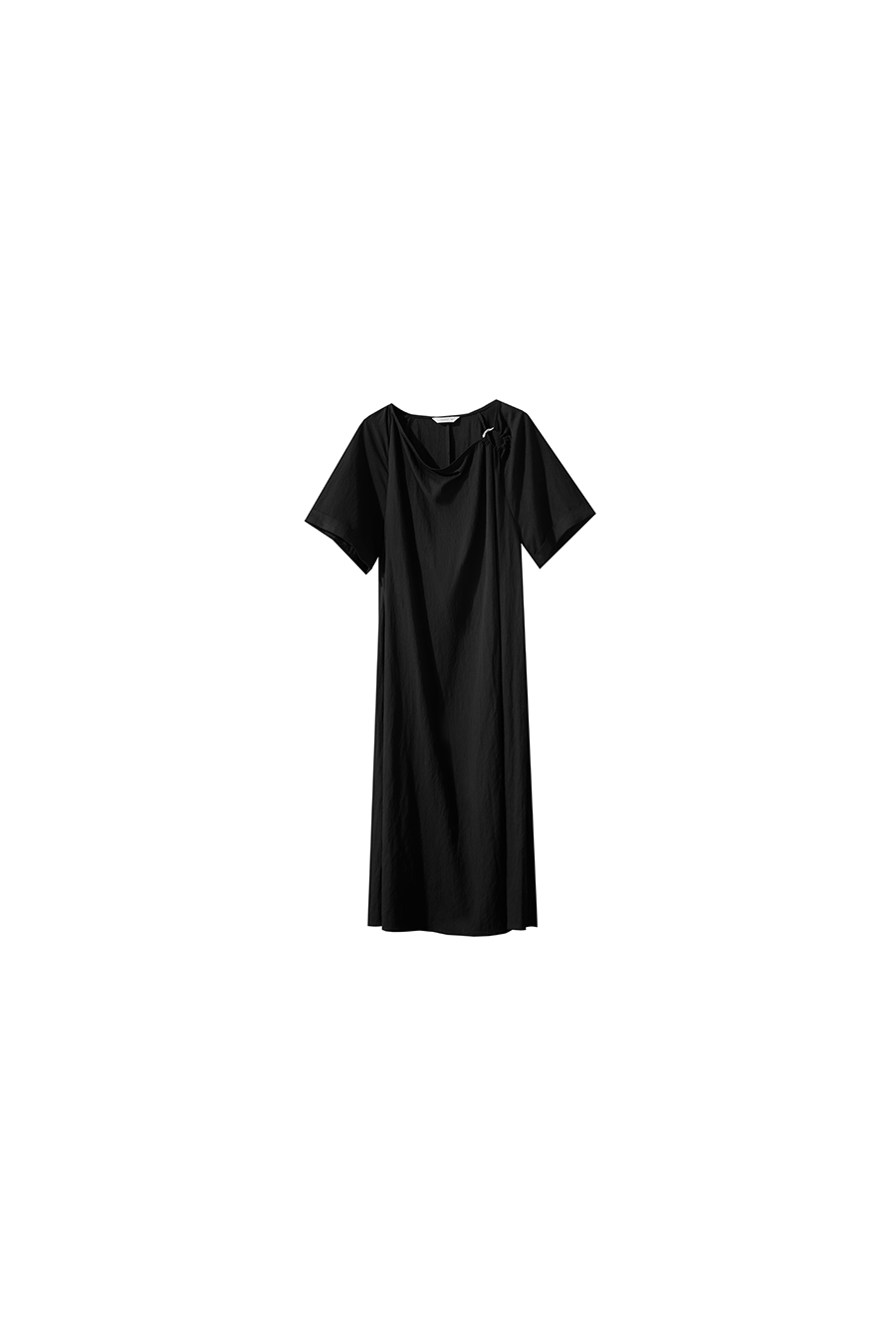 Draped Neck Raglan Dress