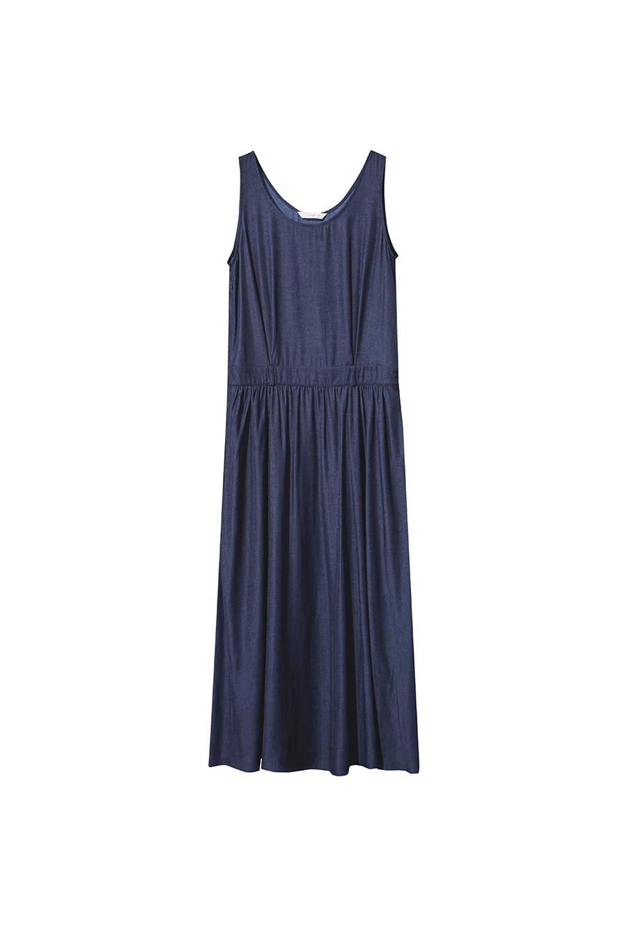 U-neck Gathered Dress