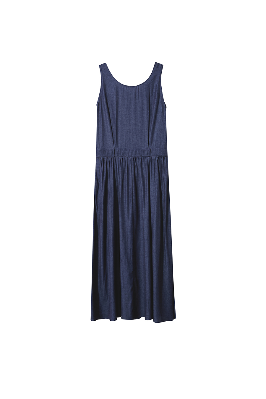 U-neck Gathered Dress