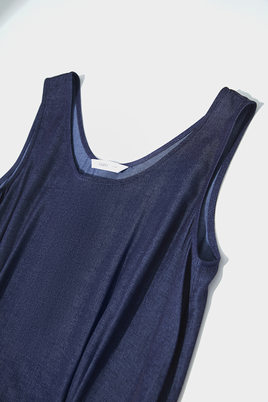 U-neck Gathered Dress