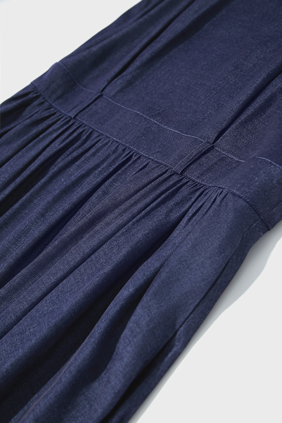 U-neck Gathered Dress