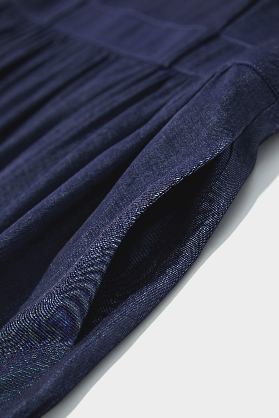 U-neck Gathered Dress