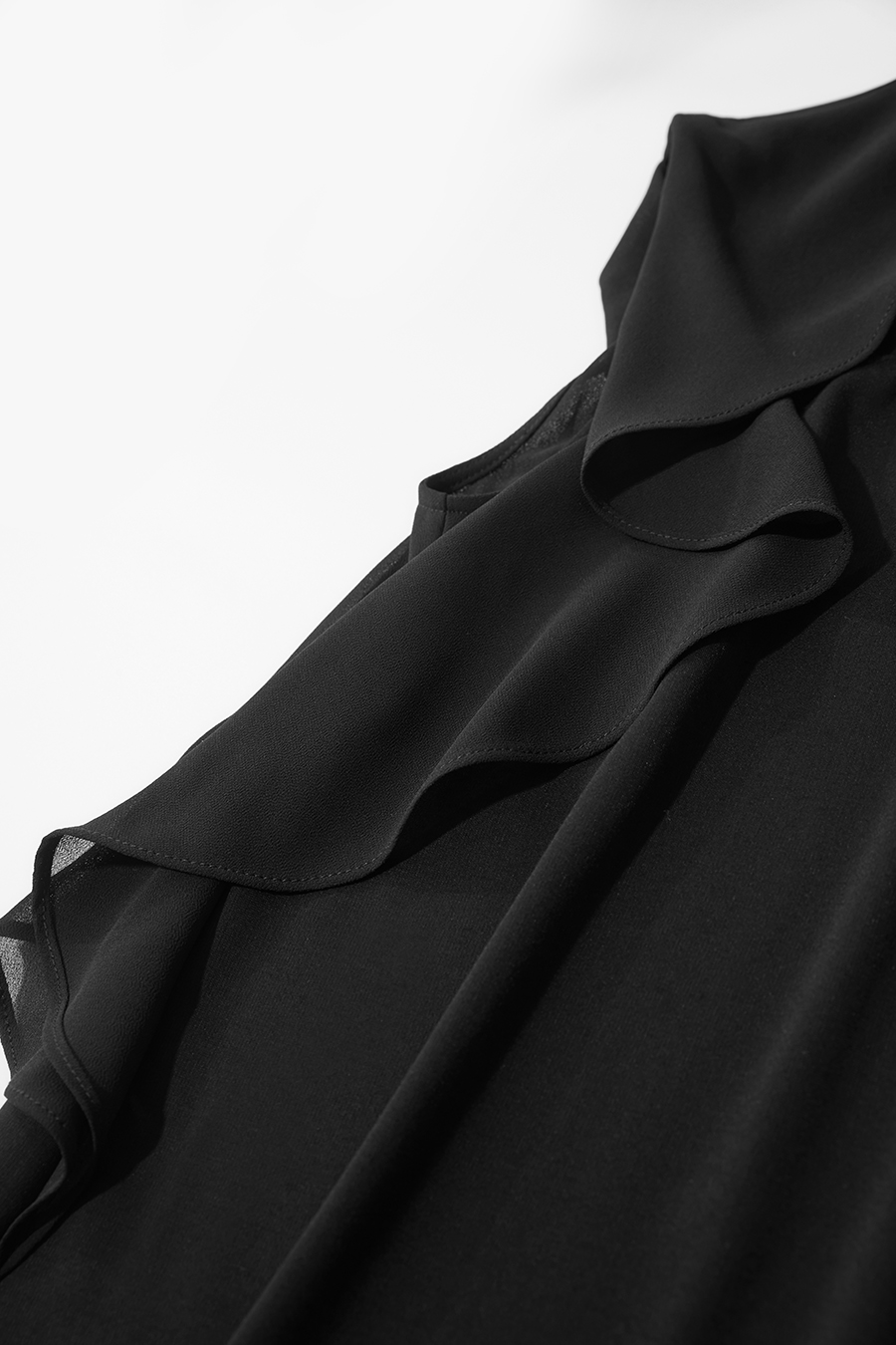 Ruffled Sleeveless Dress
