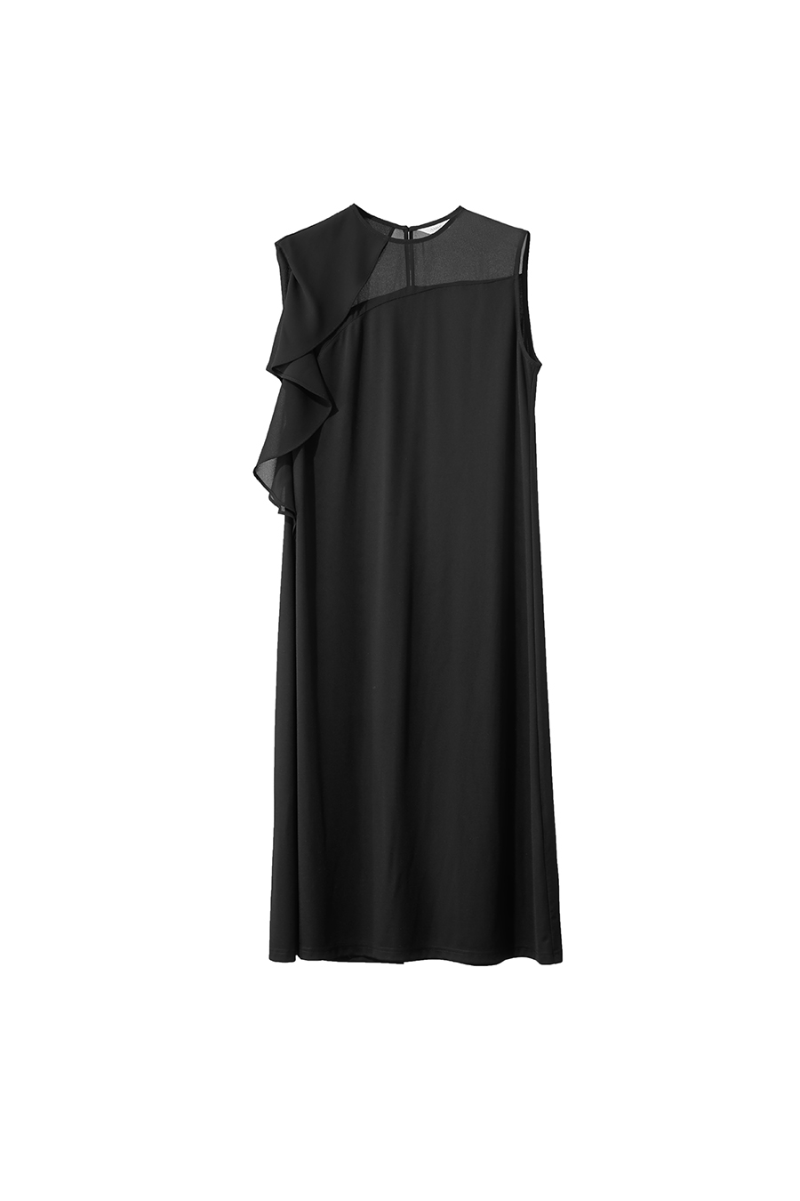 Ruffled Sleeveless Dress