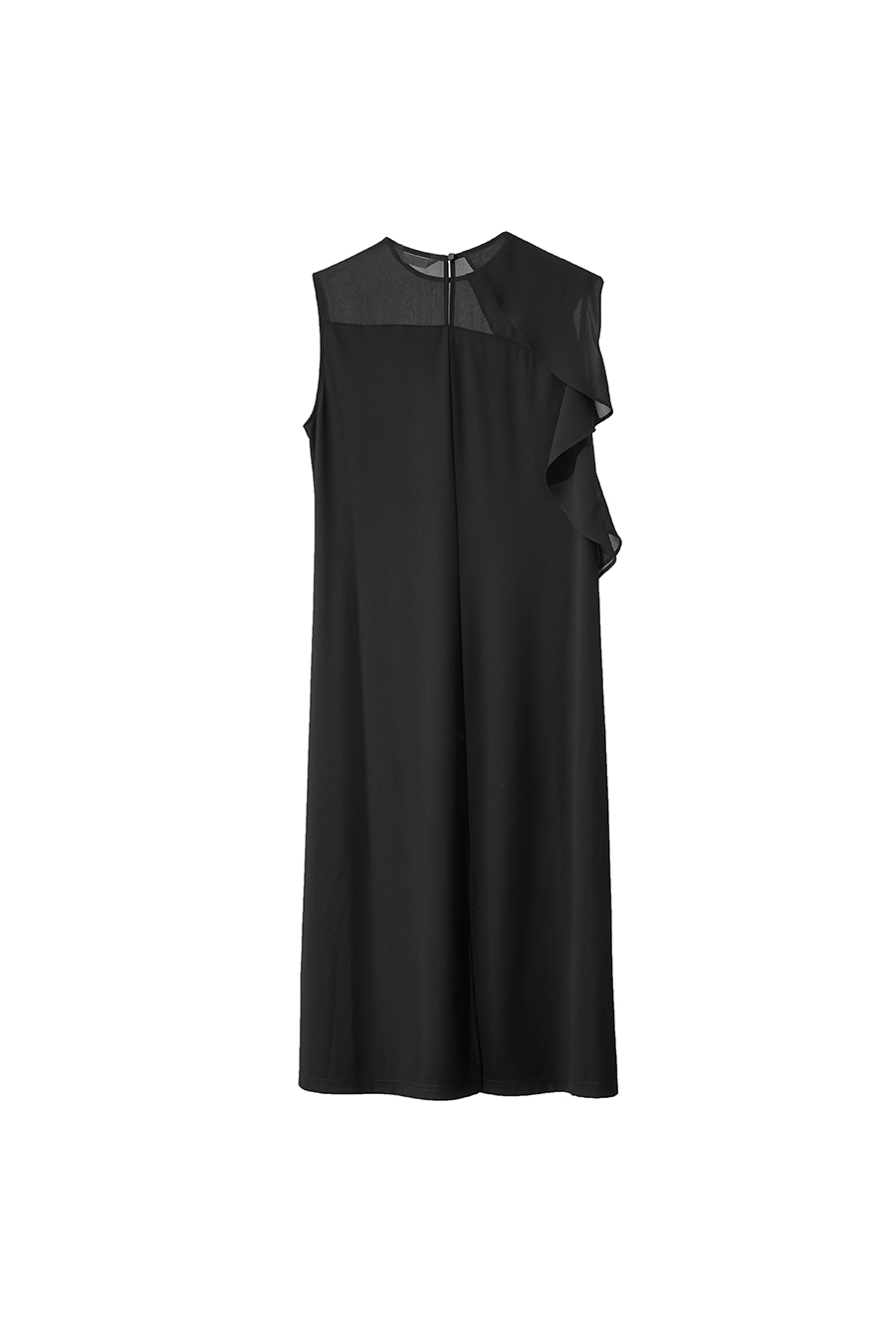 Ruffled Sleeveless Dress