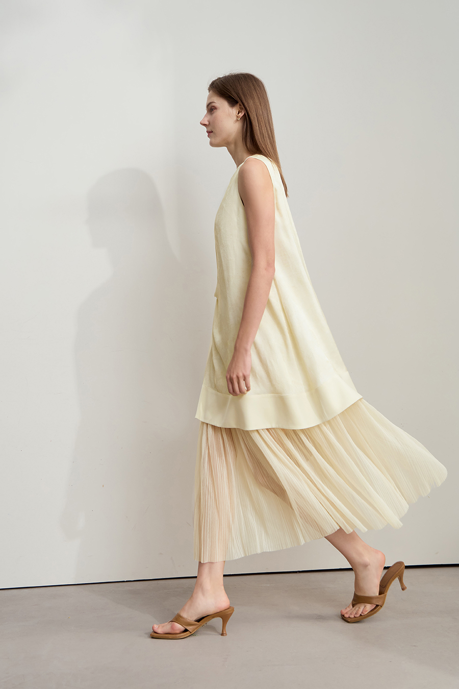 Mesh Jacquard Splicing Dress