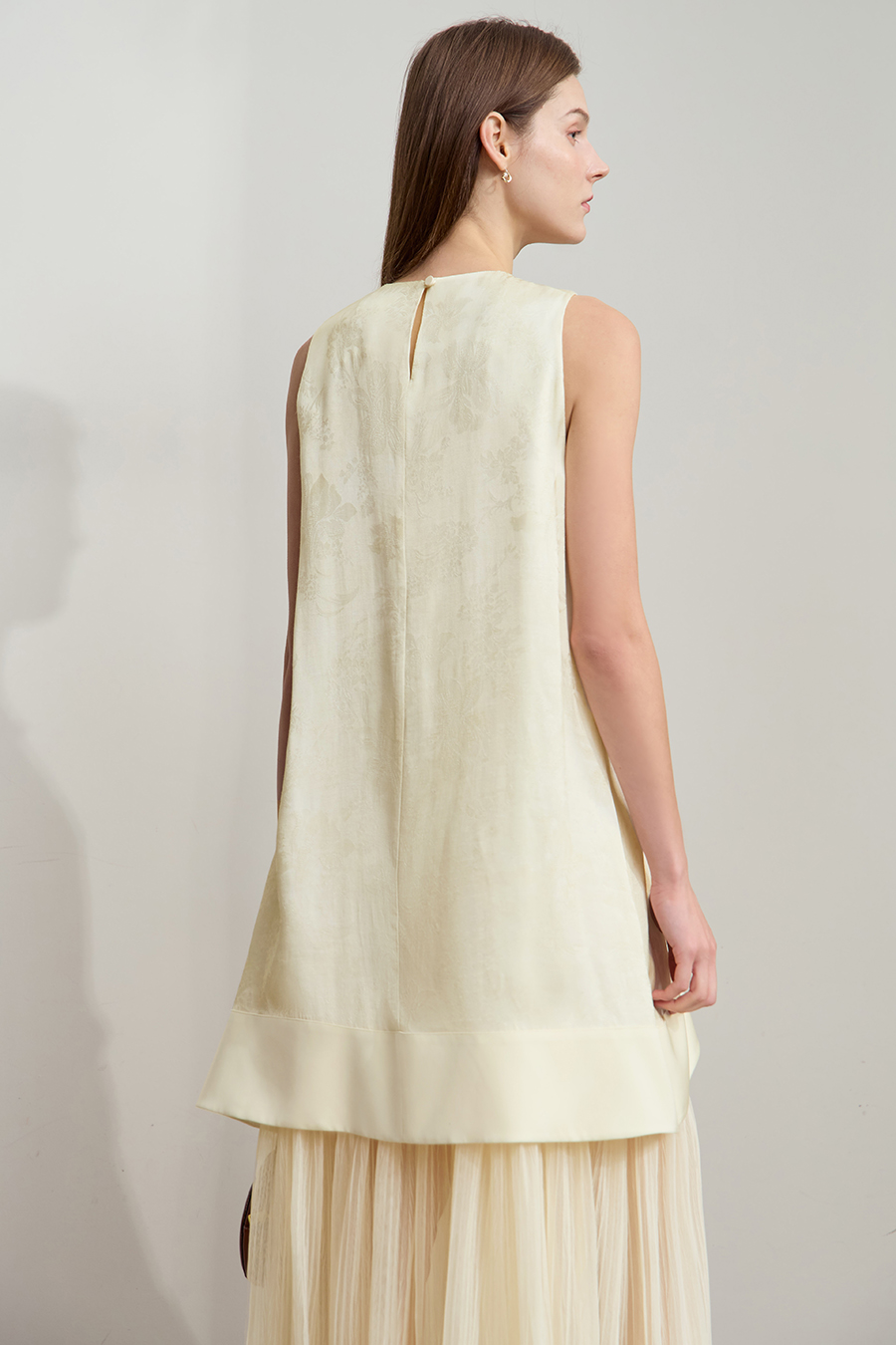 Mesh Jacquard Splicing Dress