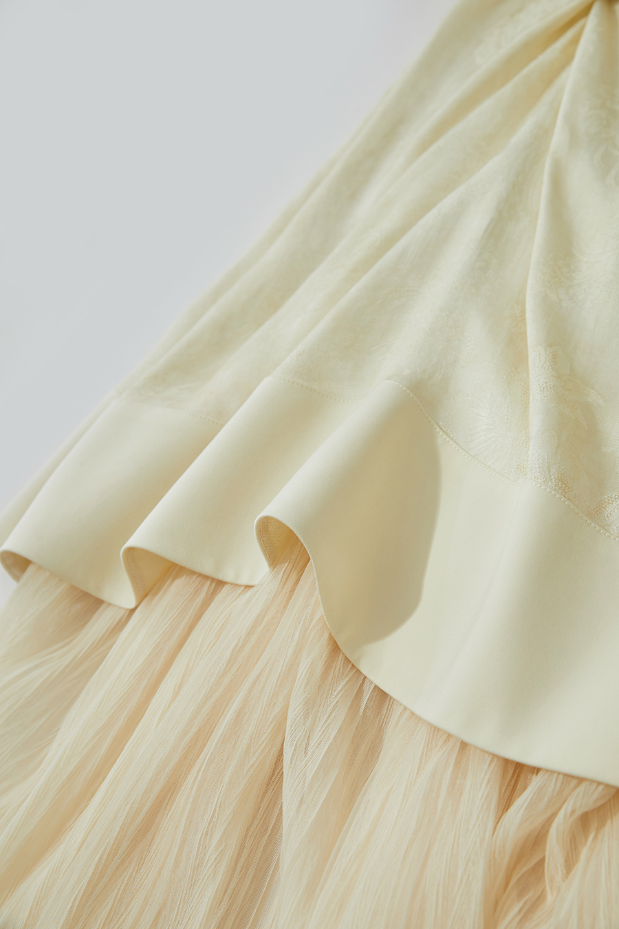 Mesh Jacquard Splicing Dress