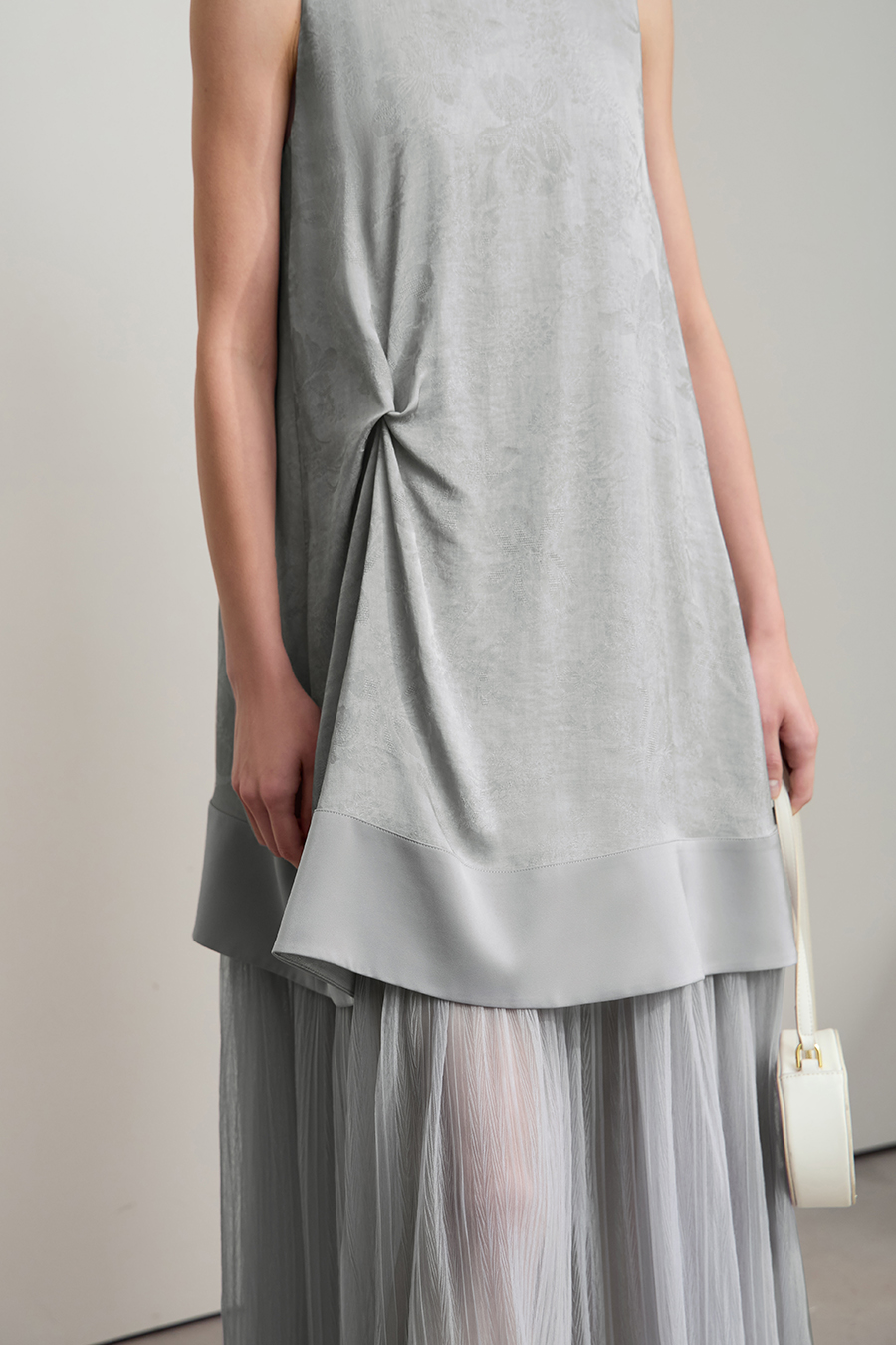 Mesh Jacquard Splicing Dress