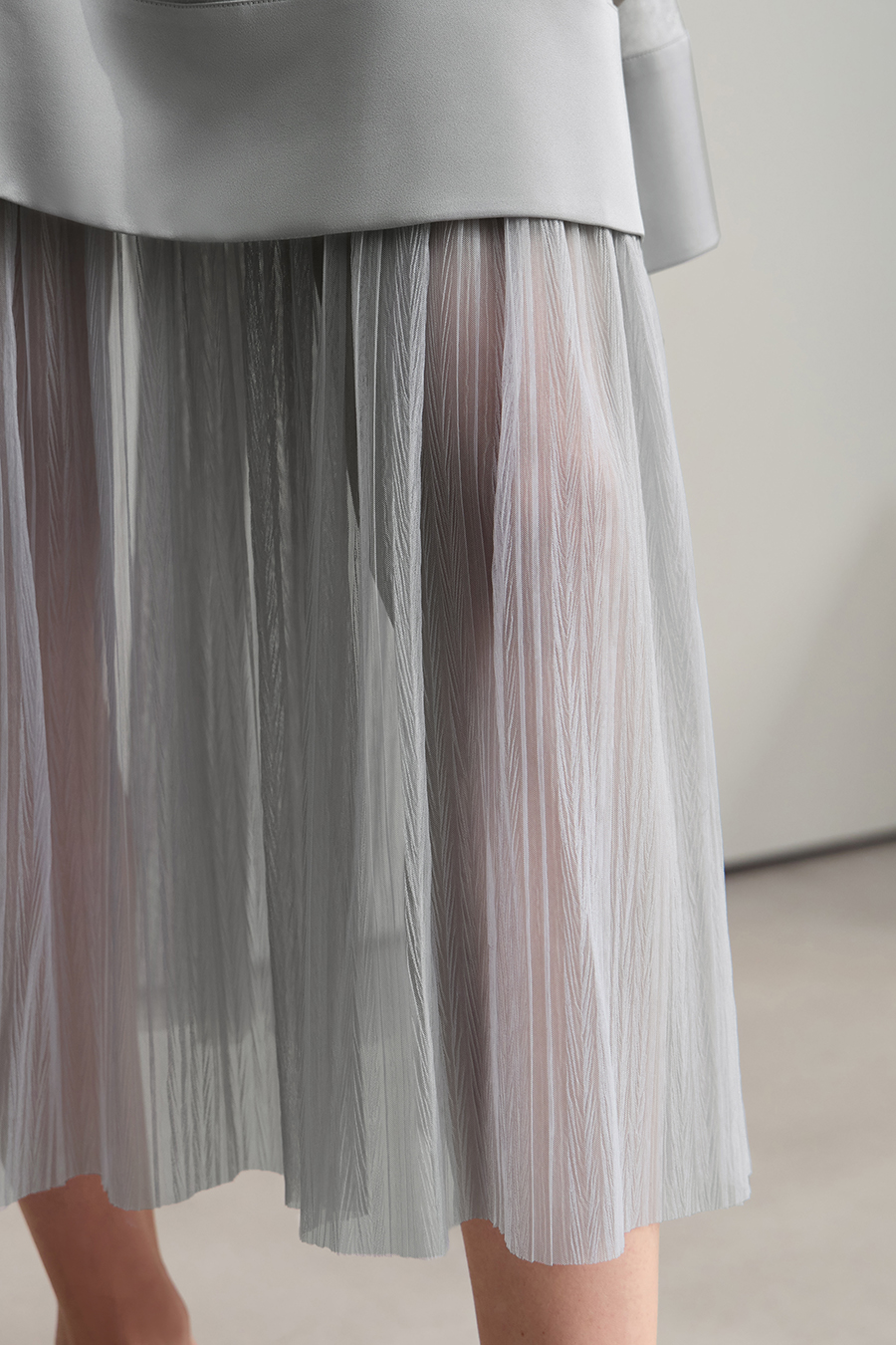 Mesh Jacquard Splicing Dress