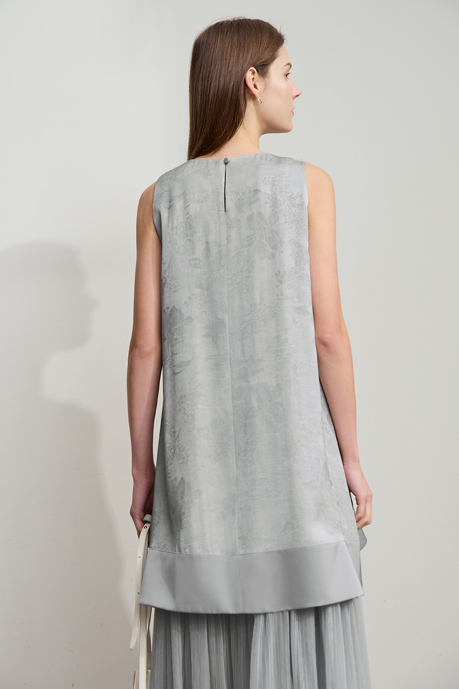 Mesh Jacquard Splicing Dress