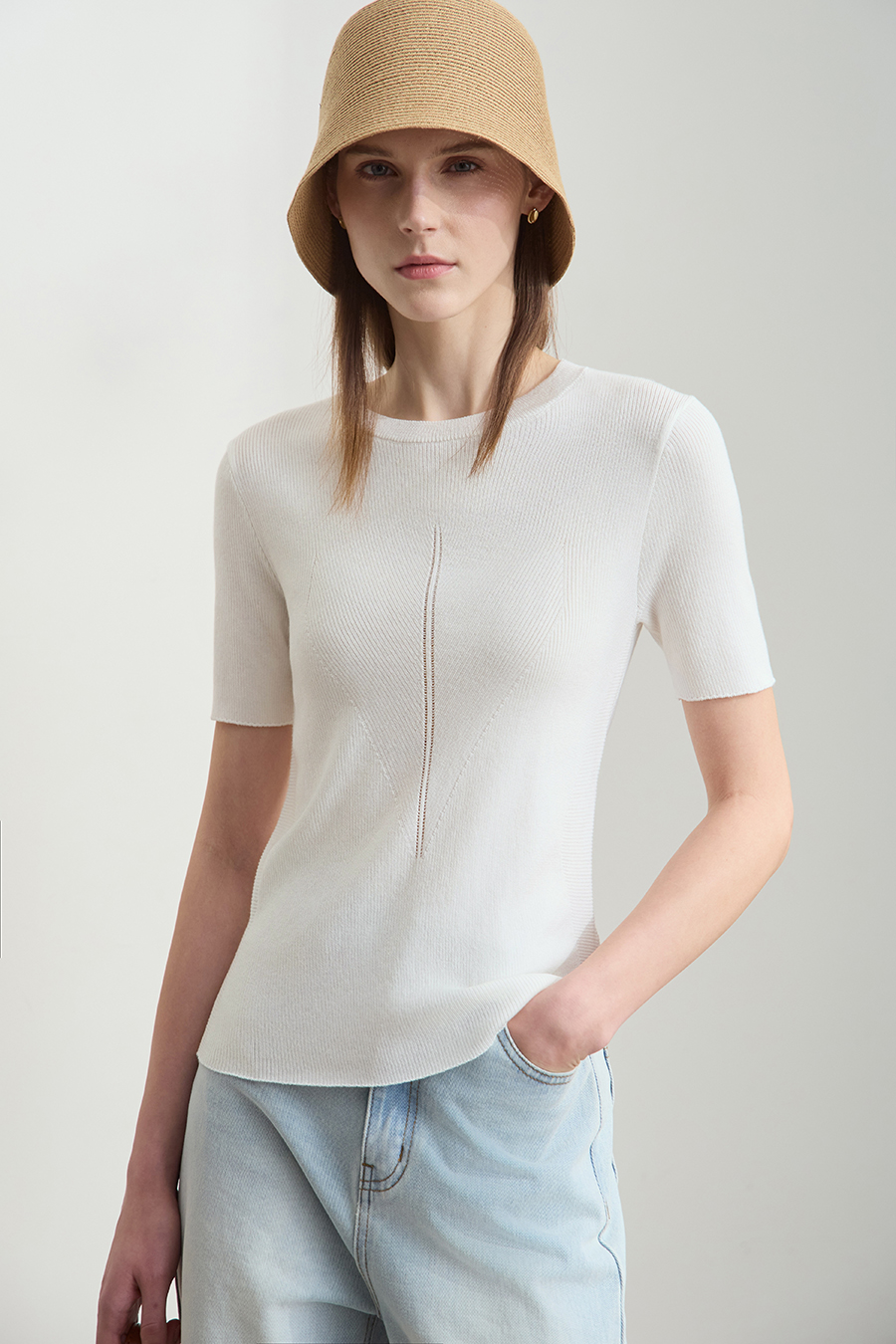Lyocell Knit Sweater