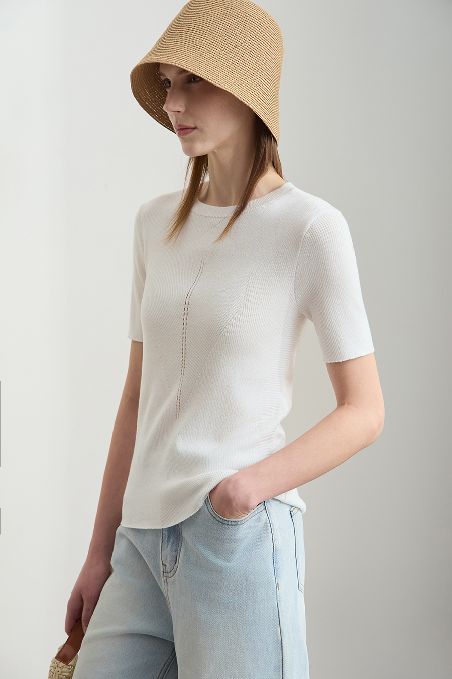 Lyocell Knit Sweater