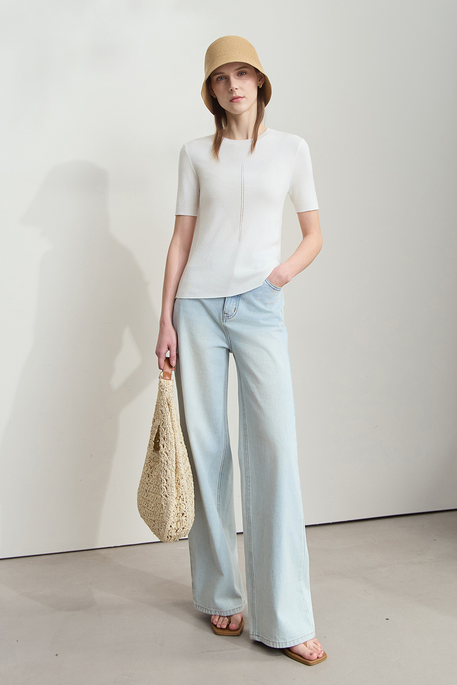 Lyocell Knit Sweater