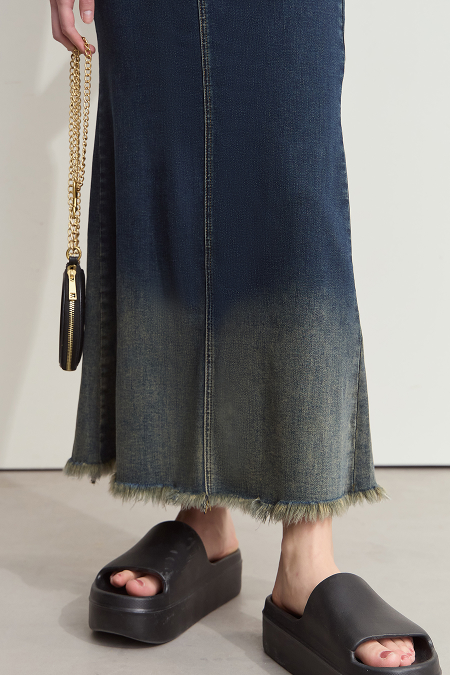 Ombre Denim Skirt