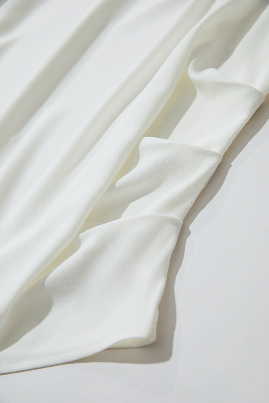 Drop Shoulder Short Sleeve Chiffon Top