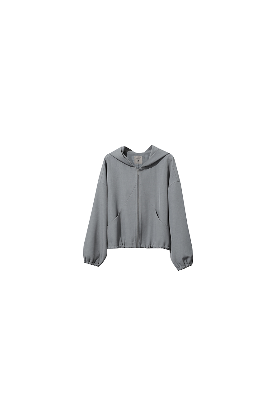 Cropped Hooded Woven Jacket