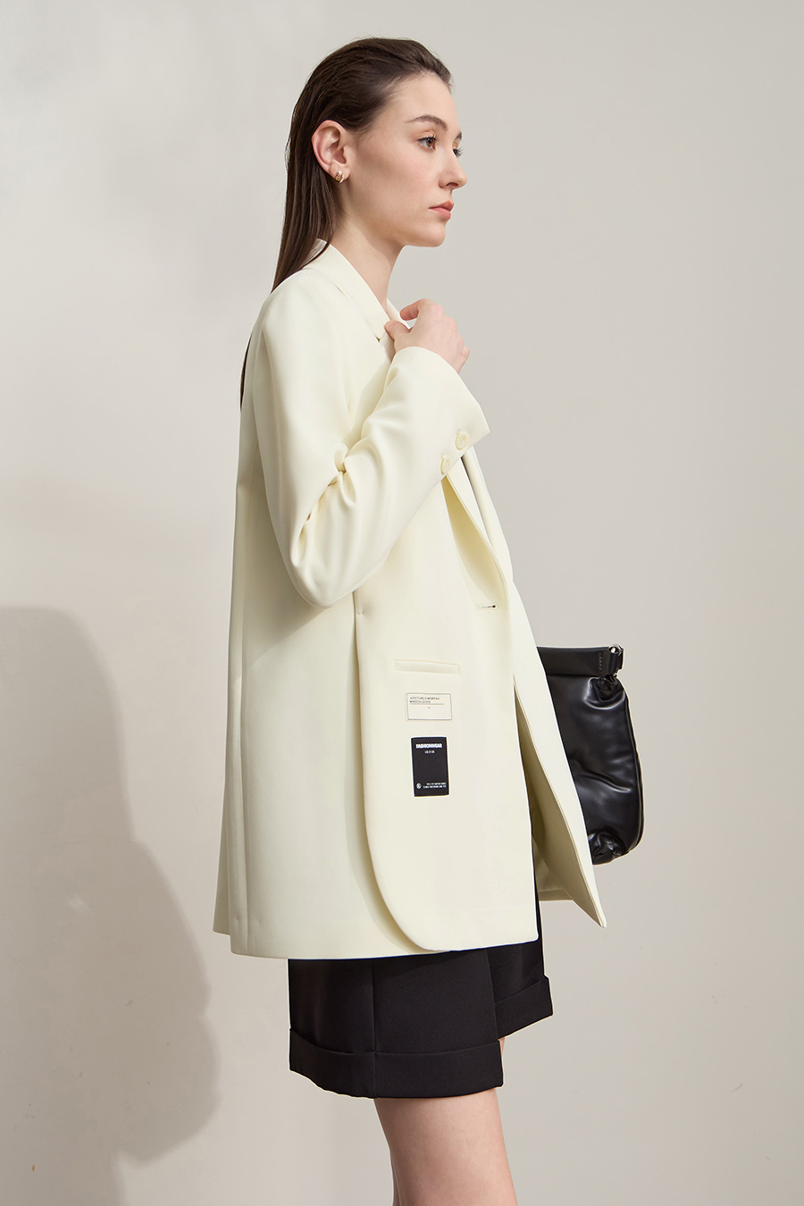 Notch Lapel Padded Shoulder Suit|AMII-AMII.com