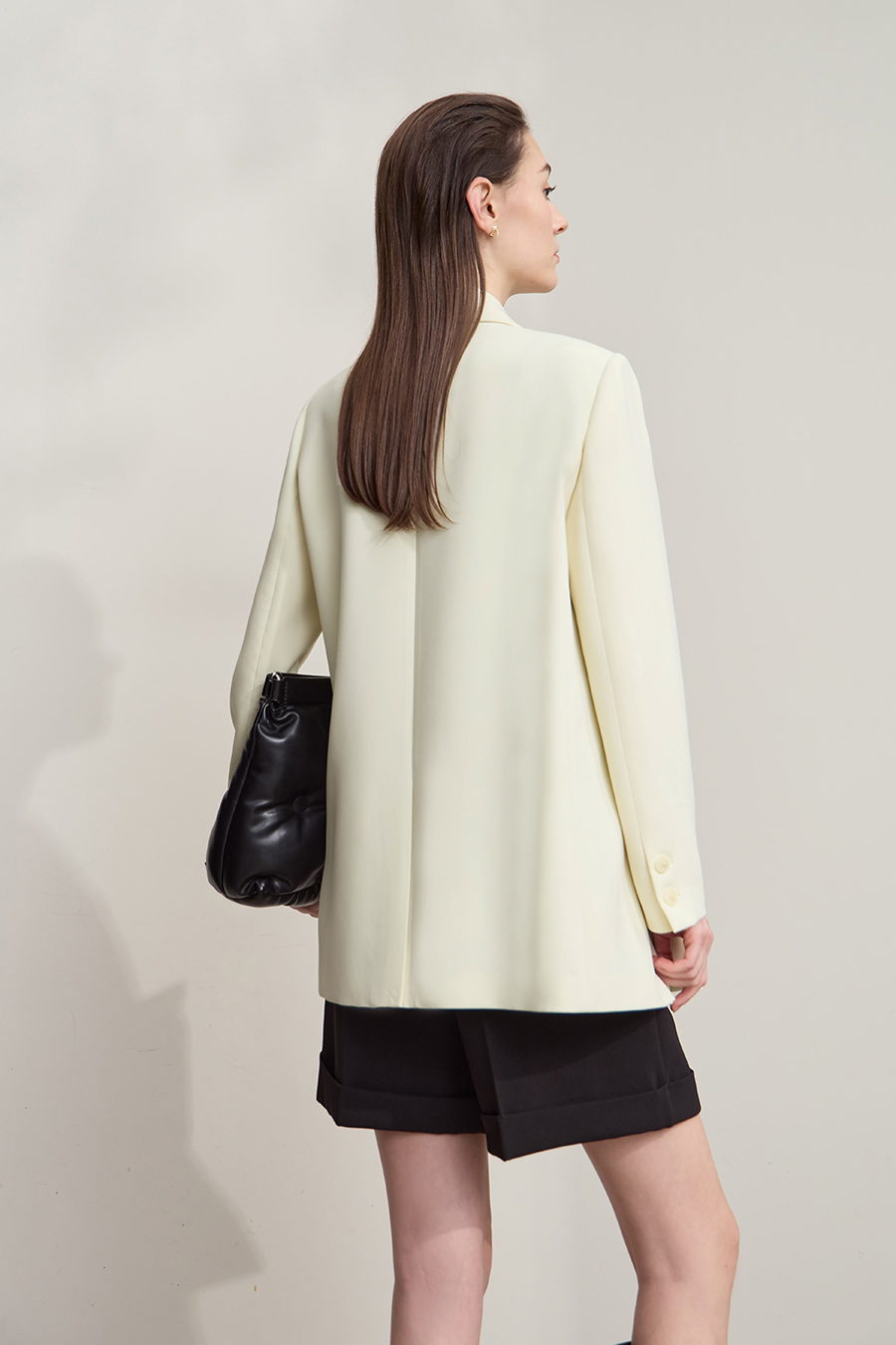 Notch Lapel Padded Shoulder Suit|AMII-AMII.com