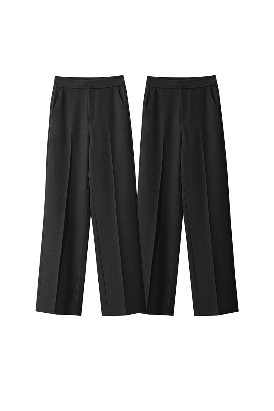 Twill Wide-Leg Casual Pants|AMII-AMII.com