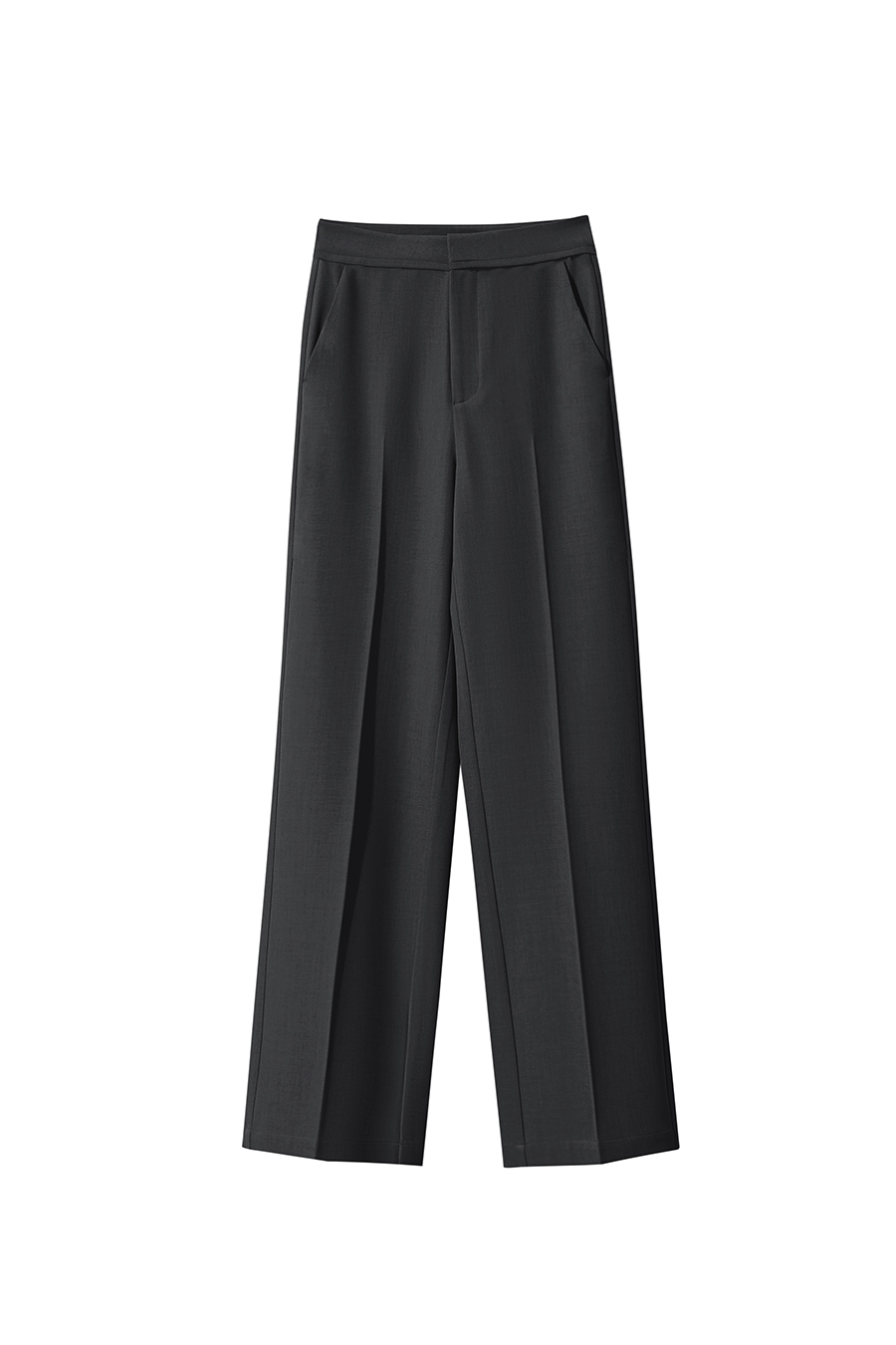 Twill Wide-Leg Casual Pants|AMII-AMII.com