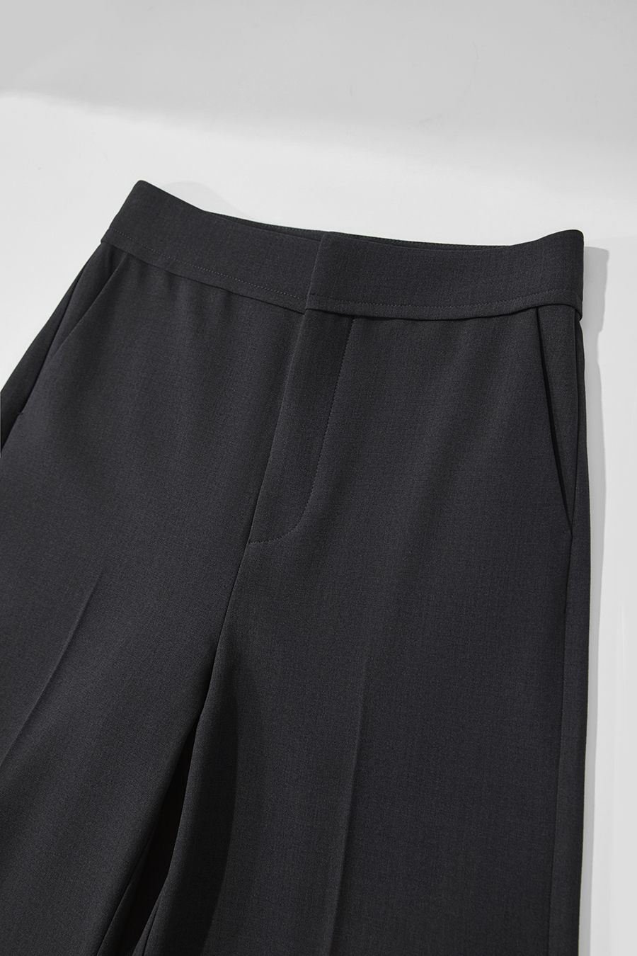 Twill Wide-Leg Casual Pants|AMII-AMII.com