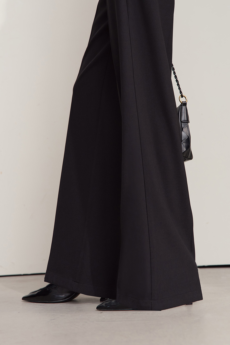 Twill Wide-Leg Casual Pants|AMII-AMII.com