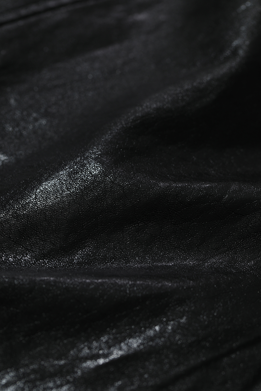 Front Slit PU Skirt|AMII-AMII.com