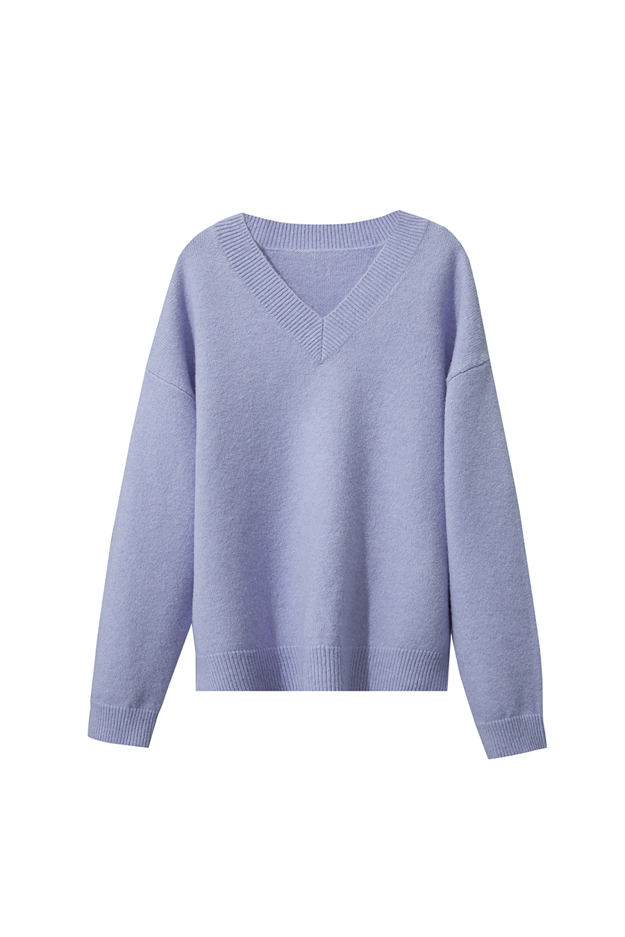 V-neck Drop-shoulder Sweater
