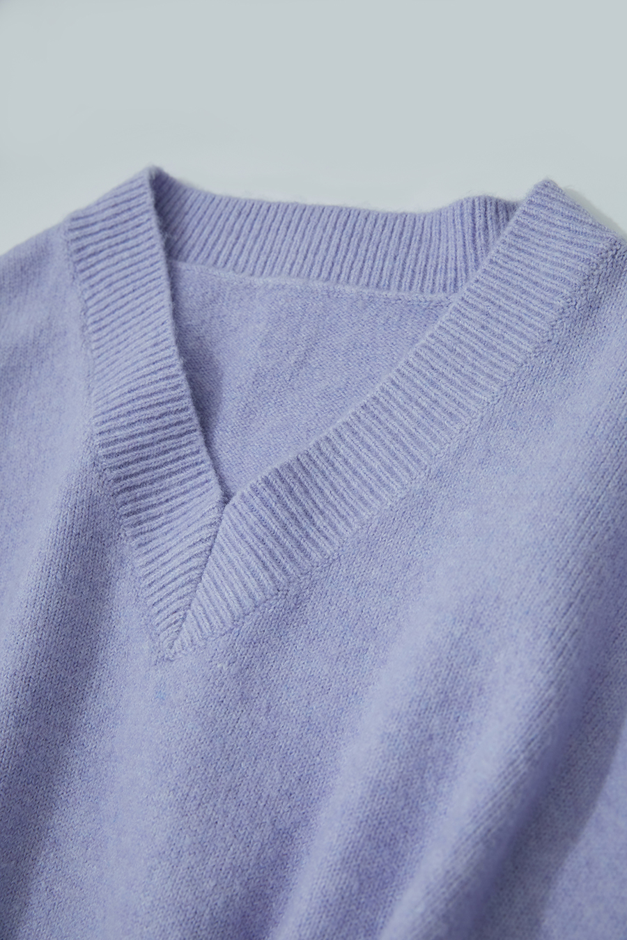 V-neck Drop-shoulder Sweater