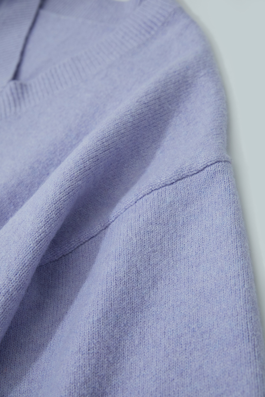 V-neck Drop-shoulder Sweater